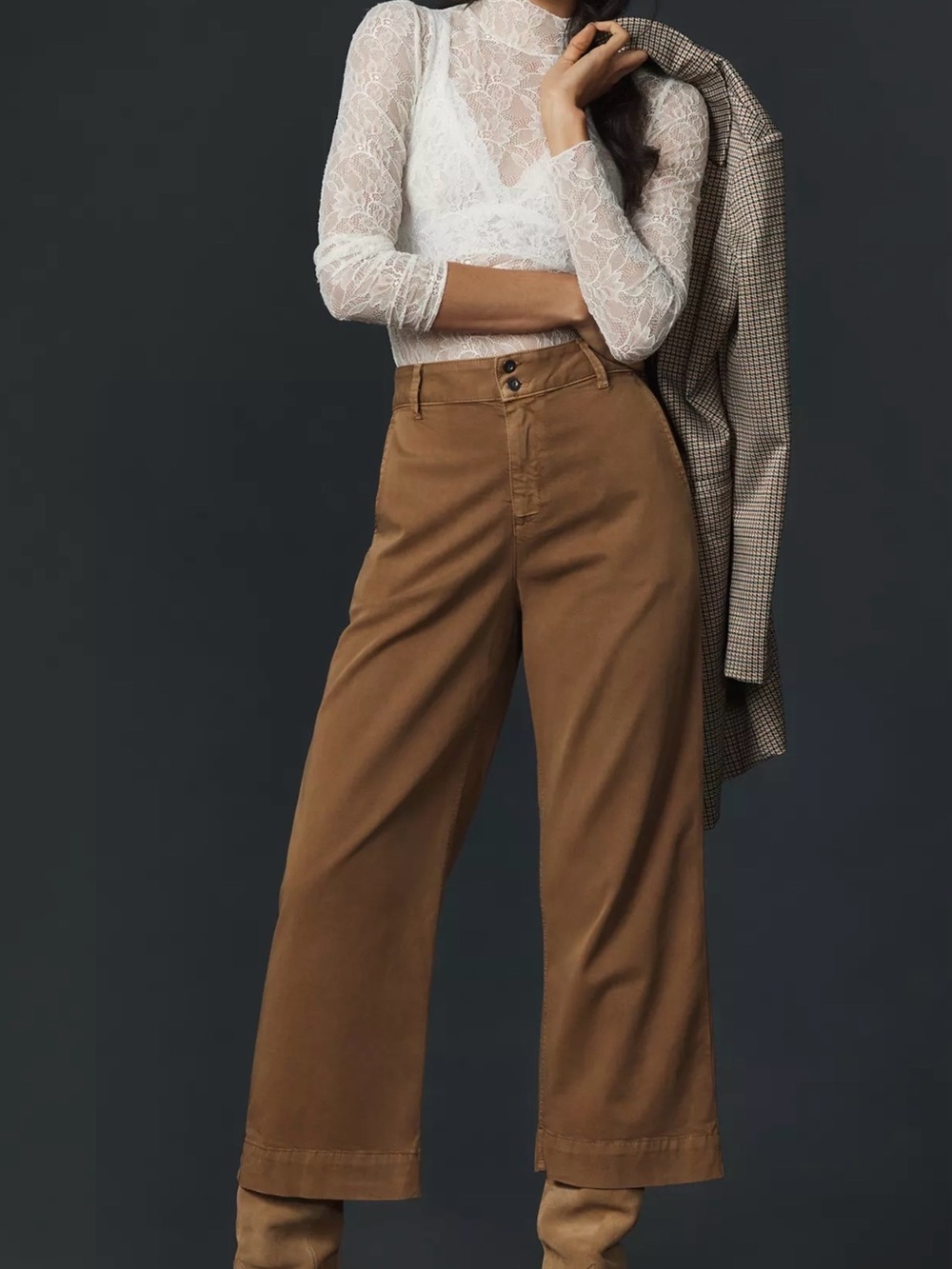 Bella Dahl Camel-Tone Casual Trousers